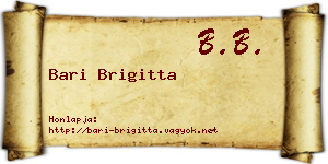 Bari Brigitta névjegykártya